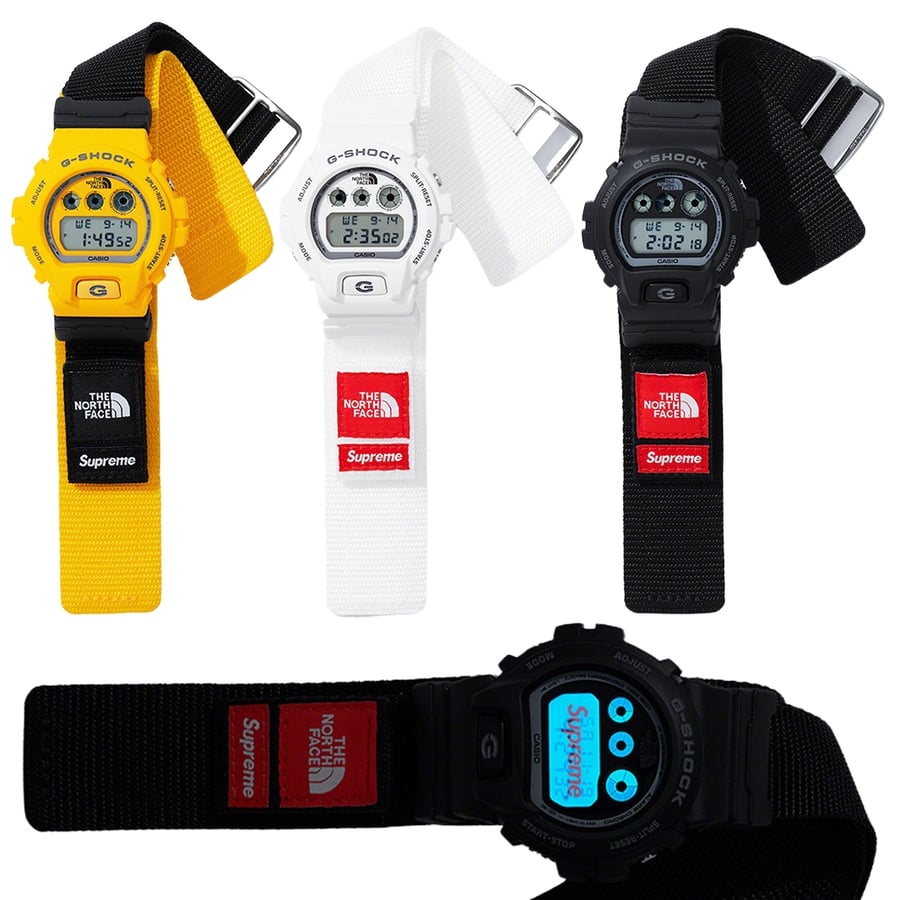 Details on Supreme The North Face G-SHOCK Watch from fall winter
                                            2022 (Price is $188)