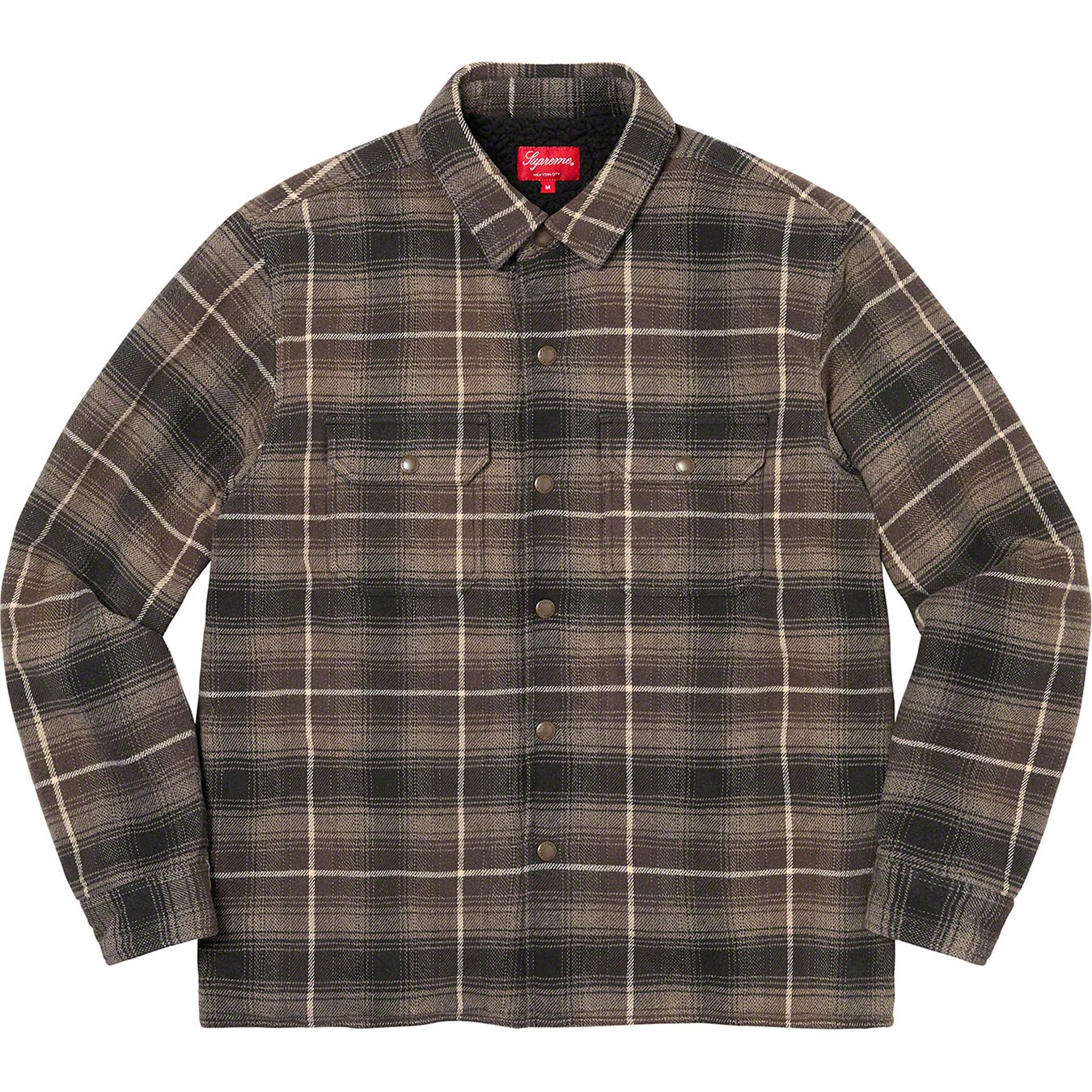 Shearling Lined Flannel Shirt - fall winter 2022 - Supreme