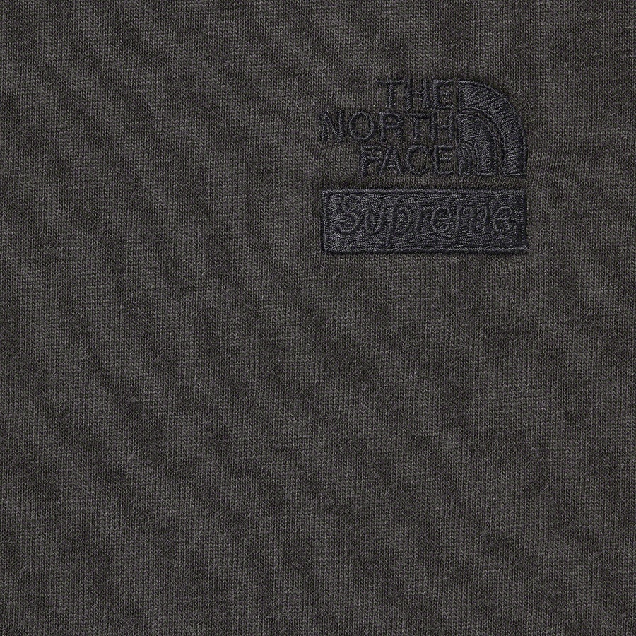 Supreme x TNF/Pigment Printed L/S Top 黒L Tシャツ/カットソー(七分/長袖) 【ふるさと割】