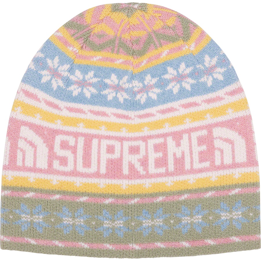 Details on Supreme The North Face Beanie Pink from fall winter 2022 (Price is $40)
