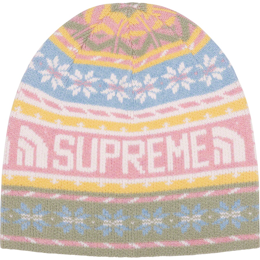 Details on Supreme The North Face Beanie Pink from fall winter
                                                    2022 (Price is $40)