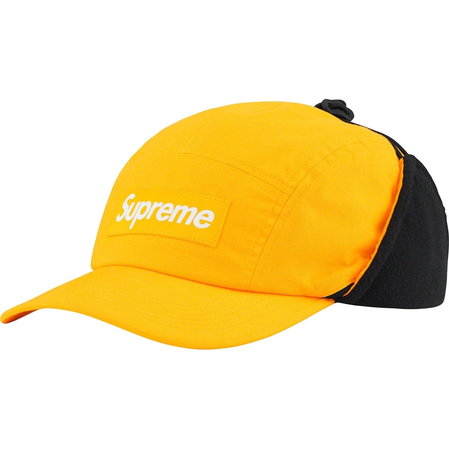 Details on Packable Earflap Camp Cap Yellow from fall winter
                                                    2022 (Price is $60)