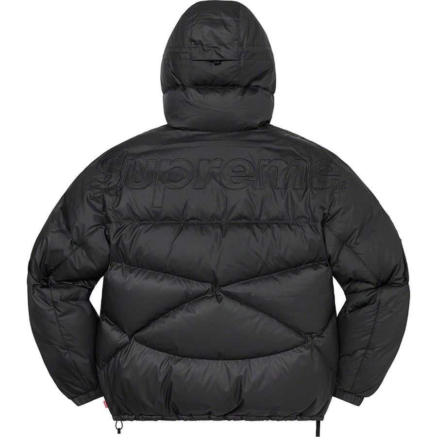 Details on Supreme The North Face 800-Fill Half Zip Hooded Pullover Black from fall winter
                                                    2022 (Price is $398)