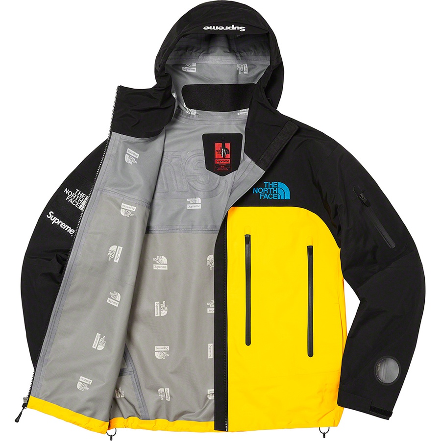 Details on Supreme The North Face Taped Seam Shell Jacket Yellow from fall winter
                                                    2022 (Price is $398)