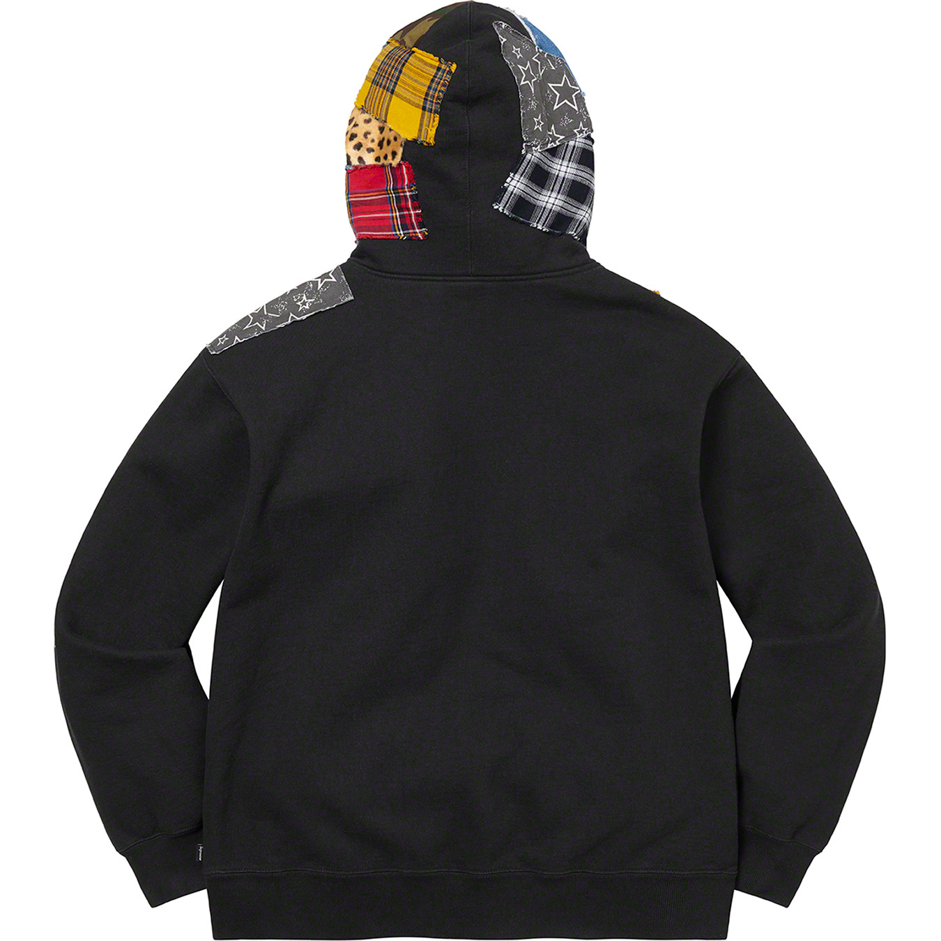 Supreme Patchwork Hoodie Black