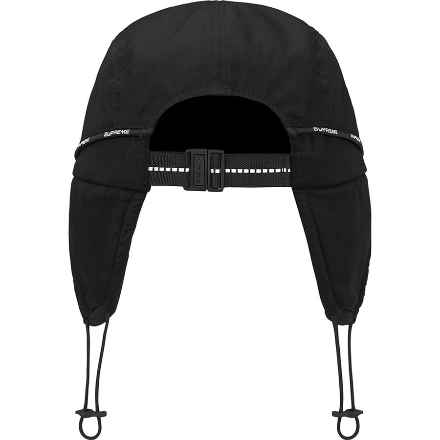 Details on Packable Earflap Camp Cap Black from fall winter
                                                    2022 (Price is $60)