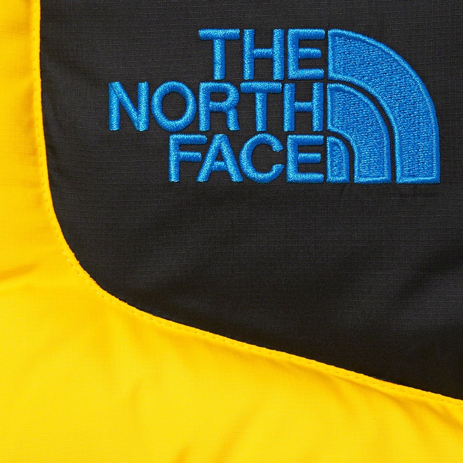 Details on Supreme The North Face 800-Fill Half Zip Hooded Pullover Yellow from fall winter 2022 (Price is $398)