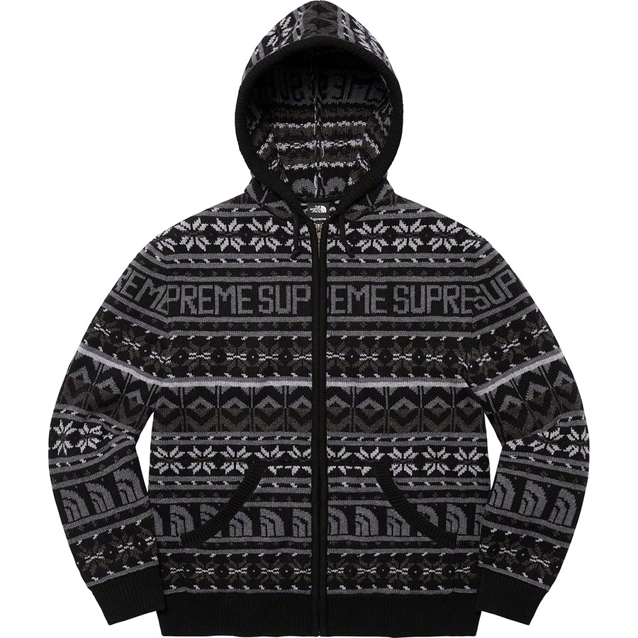 Details on Supreme The North Face Zip Up Hooded Sweater Black from fall winter
                                                    2022 (Price is $238)