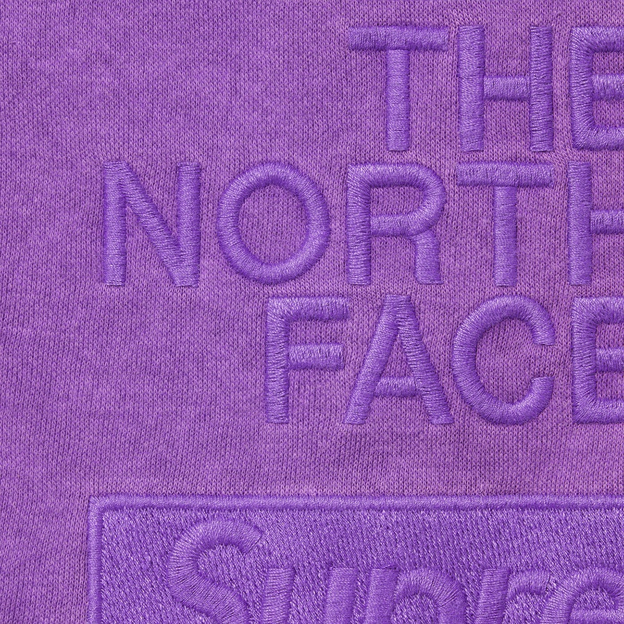 Details on Supreme The North Face Pigment Printed Sweatpant Purple from fall winter 2022 (Price is $138)