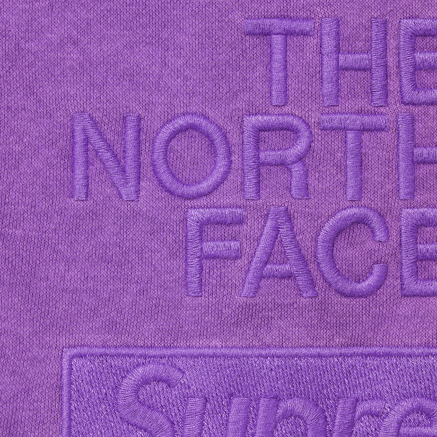 Details on Supreme The North Face Pigment Printed Sweatpant Purple from fall winter
                                                    2022 (Price is $138)