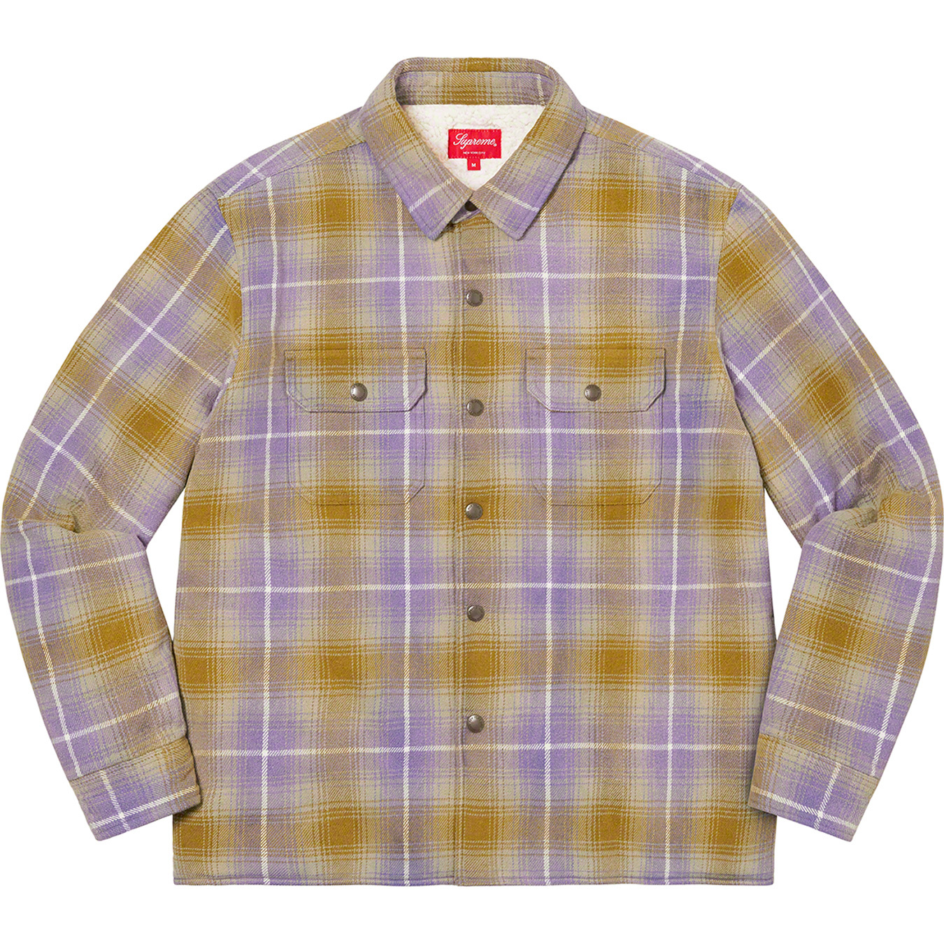 Shearling Lined Flannel Shirt - fall winter 2022 - Supreme