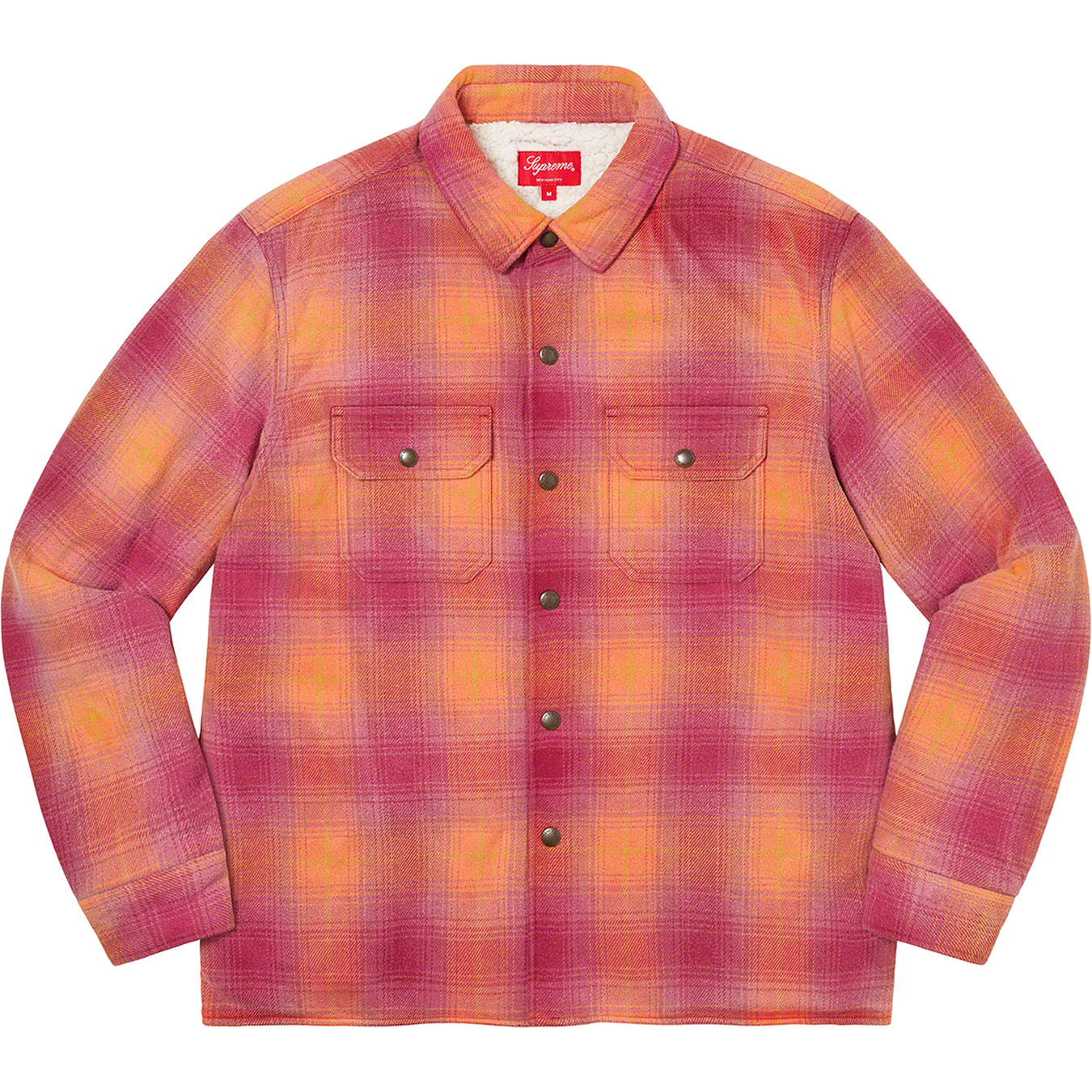 Supreme Shearling Lined Flannel Shirt