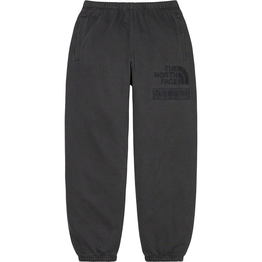 Details on Supreme The North Face Pigment Printed Sweatpant Black from fall winter
                                                    2022 (Price is $138)