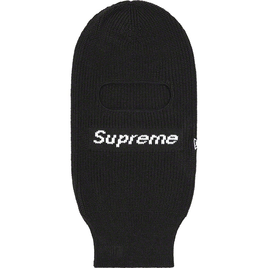 Details on New Era Box Logo Balaclava Black from fall winter
                                                    2022 (Price is $58)