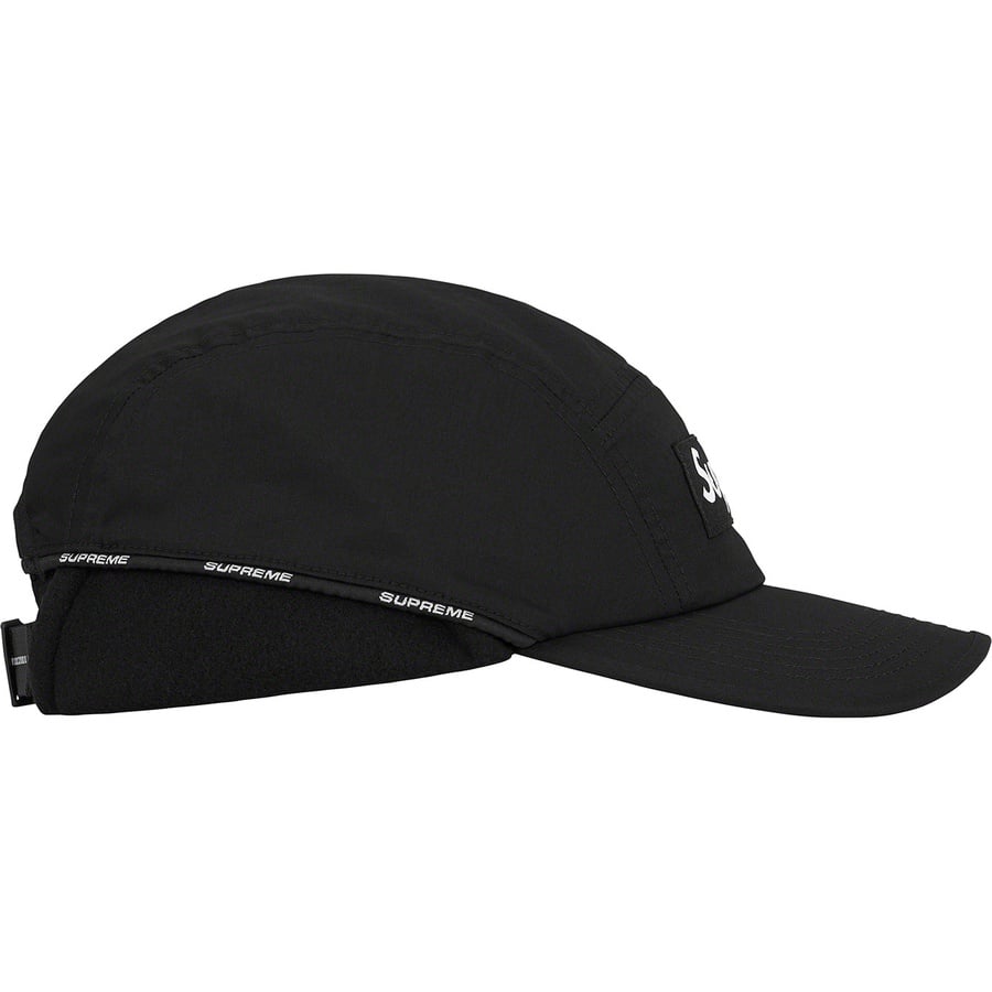 Details on Packable Earflap Camp Cap Black from fall winter
                                                    2022 (Price is $60)