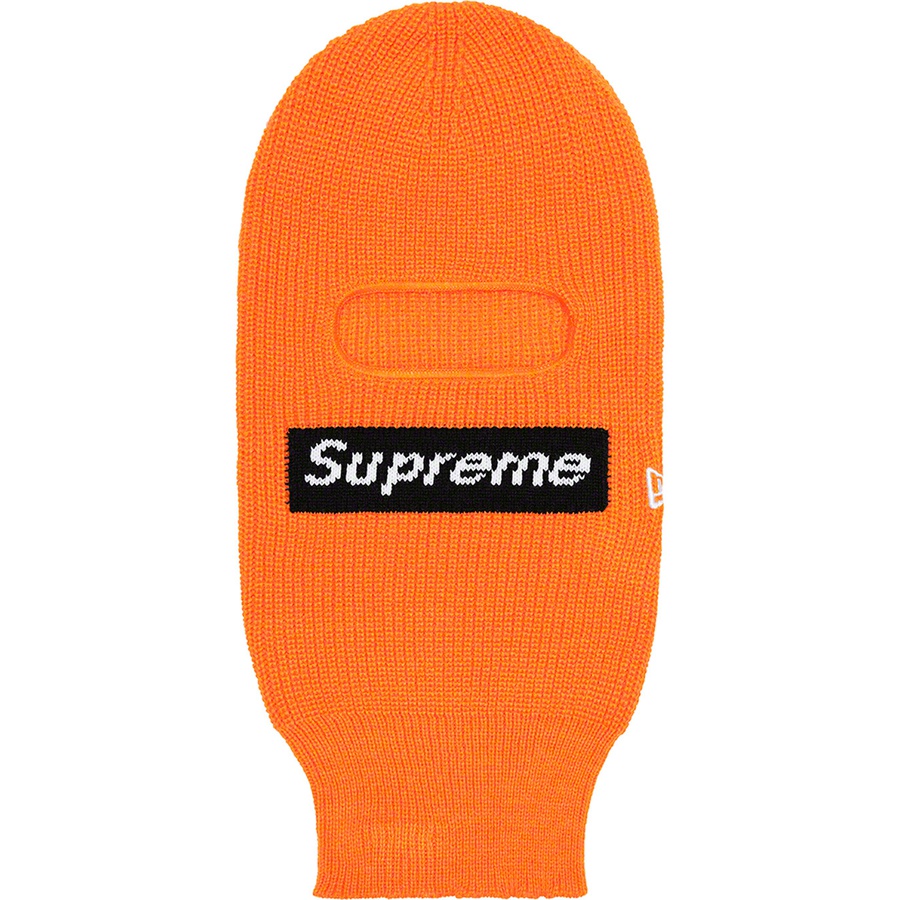 Details on New Era Box Logo Balaclava Orange from fall winter
                                                    2022 (Price is $58)