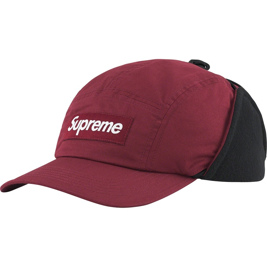 Details on Packable Earflap Camp Cap Burgundy from fall winter
                                                    2022 (Price is $60)