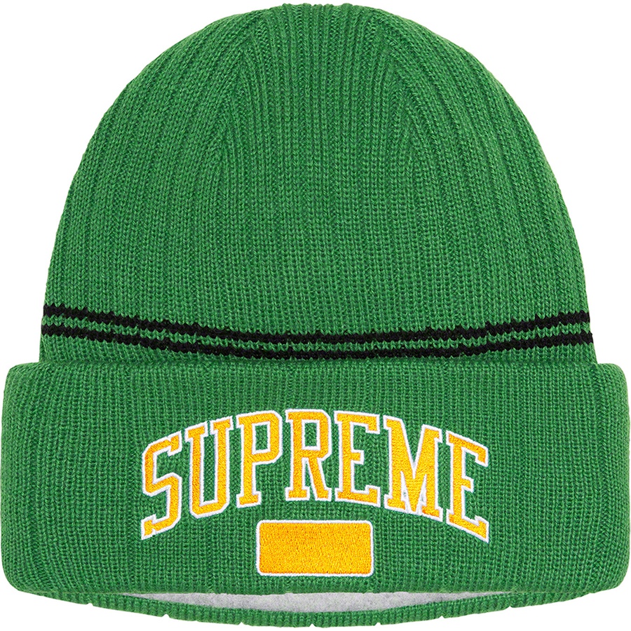 Details on Fleece Lined Beanie Green from fall winter
                                                    2022 (Price is $40)