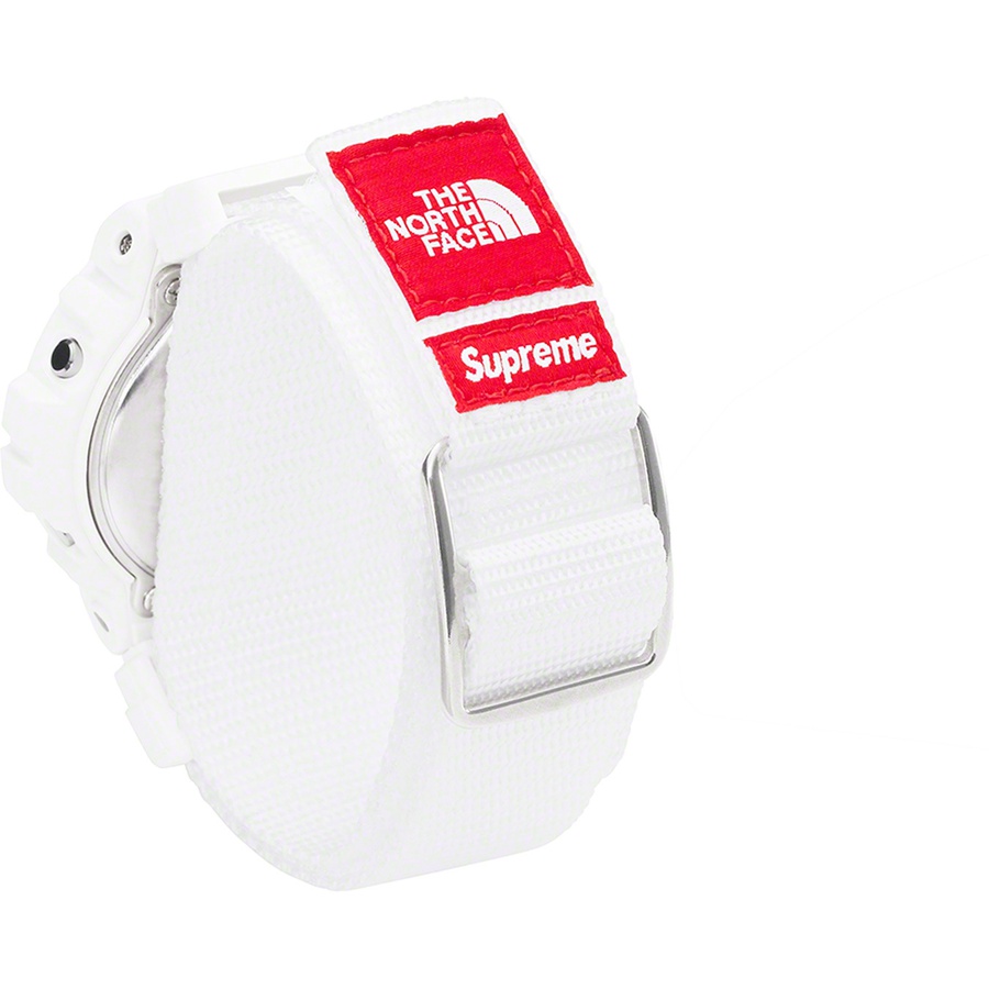 Details on Supreme The North Face G-SHOCK Watch White from fall winter
                                                    2022 (Price is $188)