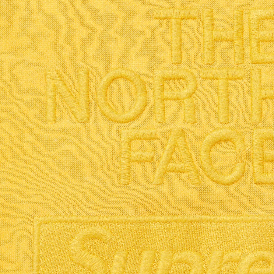 Details on Supreme The North Face Pigment Printed Sweatpant Yellow from fall winter 2022 (Price is $138)