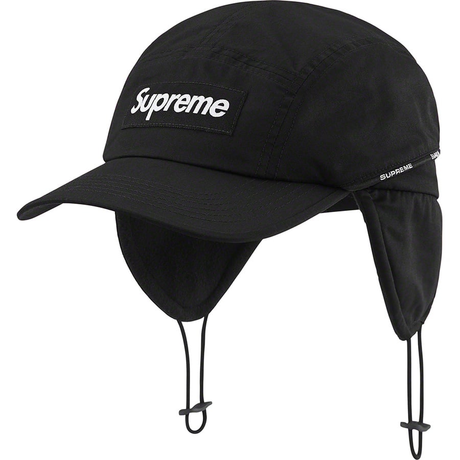 Details on Packable Earflap Camp Cap Black from fall winter
                                                    2022 (Price is $60)