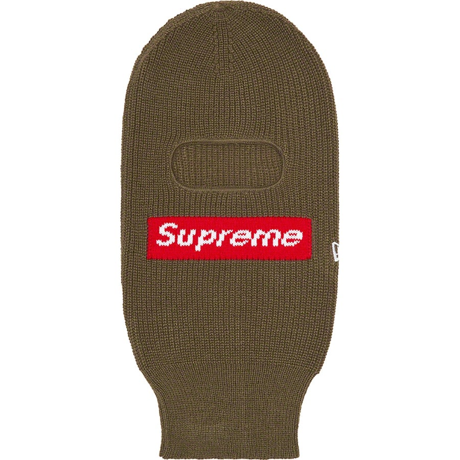 Details on New Era Box Logo Balaclava Olive from fall winter 2022 (Price is $58)