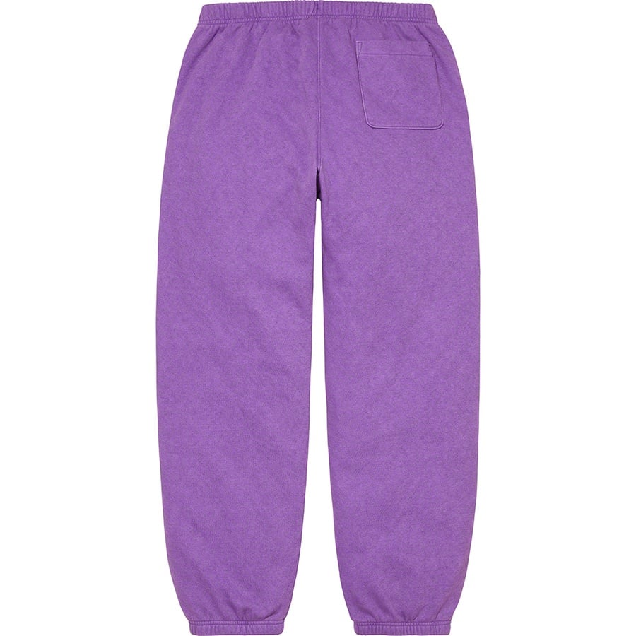 Details on Supreme The North Face Pigment Printed Sweatpant Purple from fall winter
                                                    2022 (Price is $138)