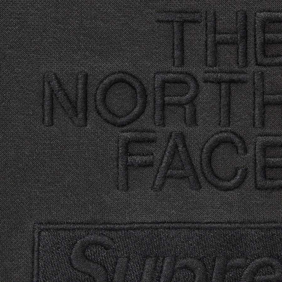 Details on Supreme The North Face Pigment Printed Sweatpant Black from fall winter 2022 (Price is $138)
