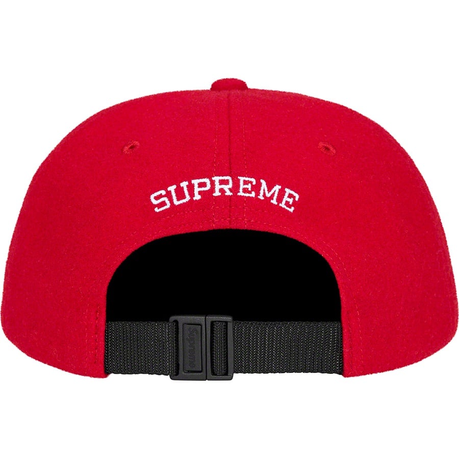 Details on Waxed Wool 6-Panel Red from fall winter
                                                    2022 (Price is $58)