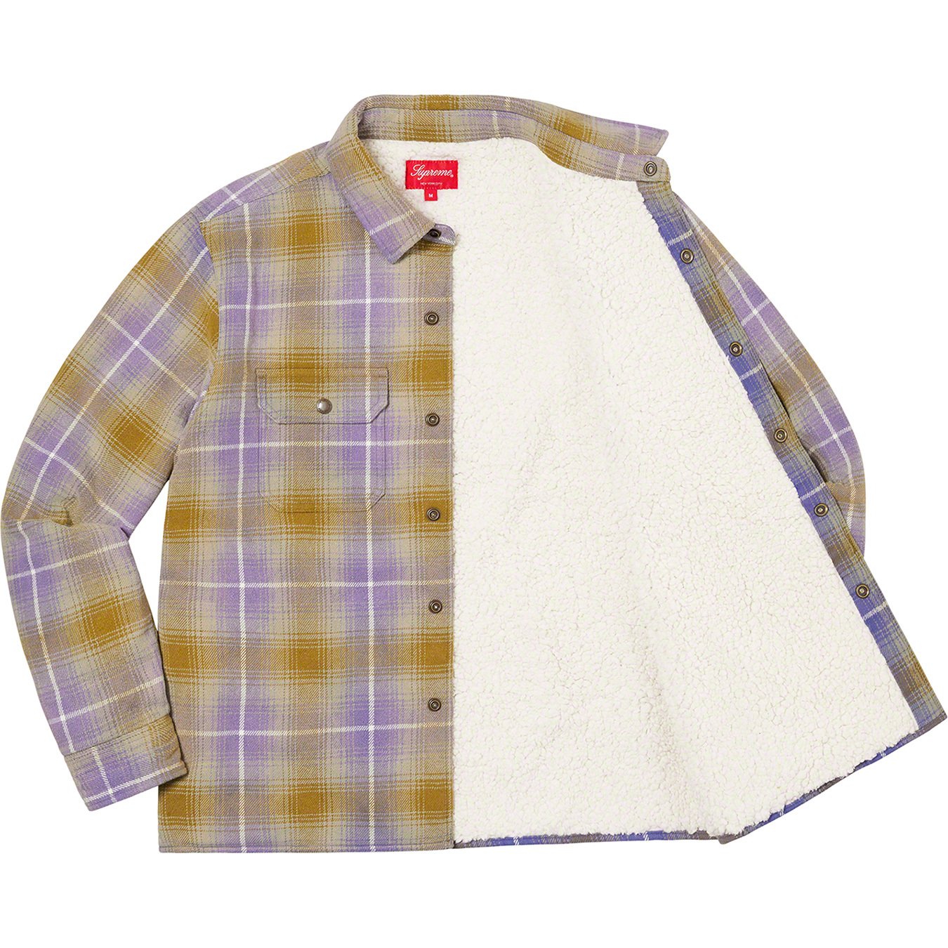 Shearling Lined Flannel Shirt - fall winter 2022 - Supreme