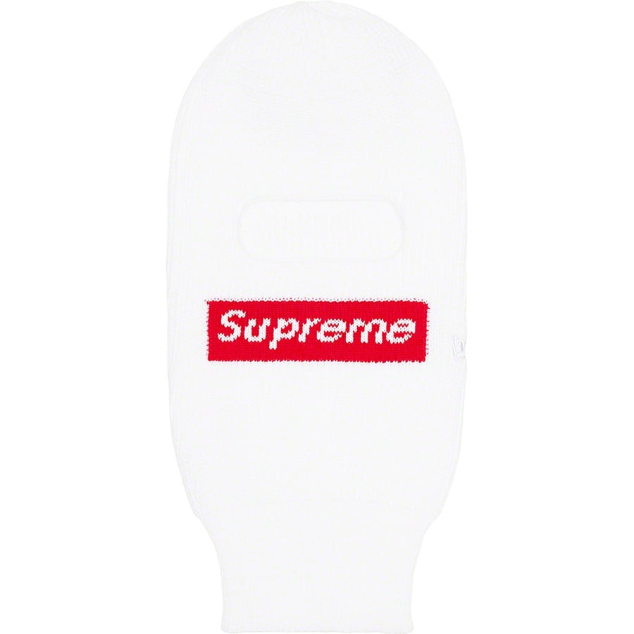 Details on New Era Box Logo Balaclava White from fall winter
                                                    2022 (Price is $58)