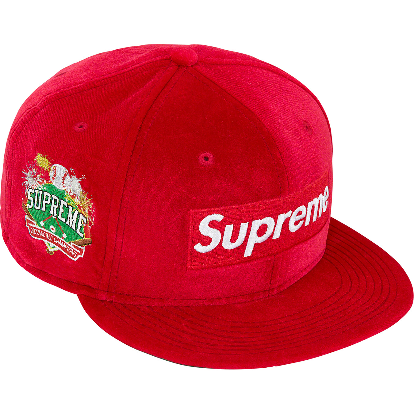 Supreme x New Era Champions Box Logo Hat 'Red