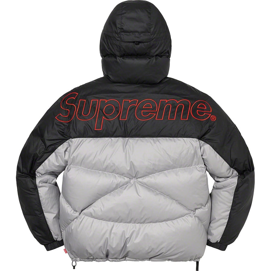 Details on Supreme The North Face 800-Fill Half Zip Hooded Pullover Grey from fall winter
                                                    2022 (Price is $398)