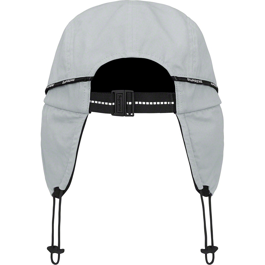 Details on Packable Earflap Camp Cap Grey from fall winter
                                                    2022 (Price is $60)