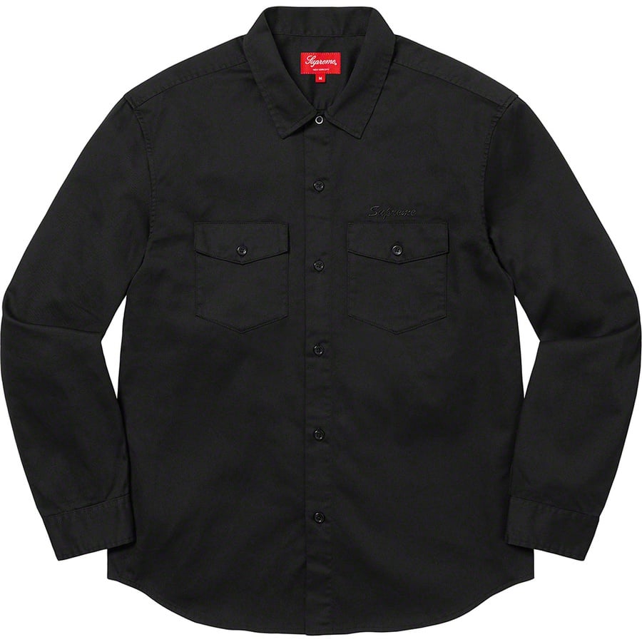 Details on Raymond Pettibon Work Shirt Black from fall winter
                                                    2022 (Price is $148)