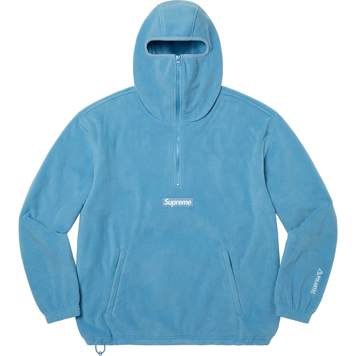 Supreme 2009 Teal on Red Box Logo Hoodie Size Large