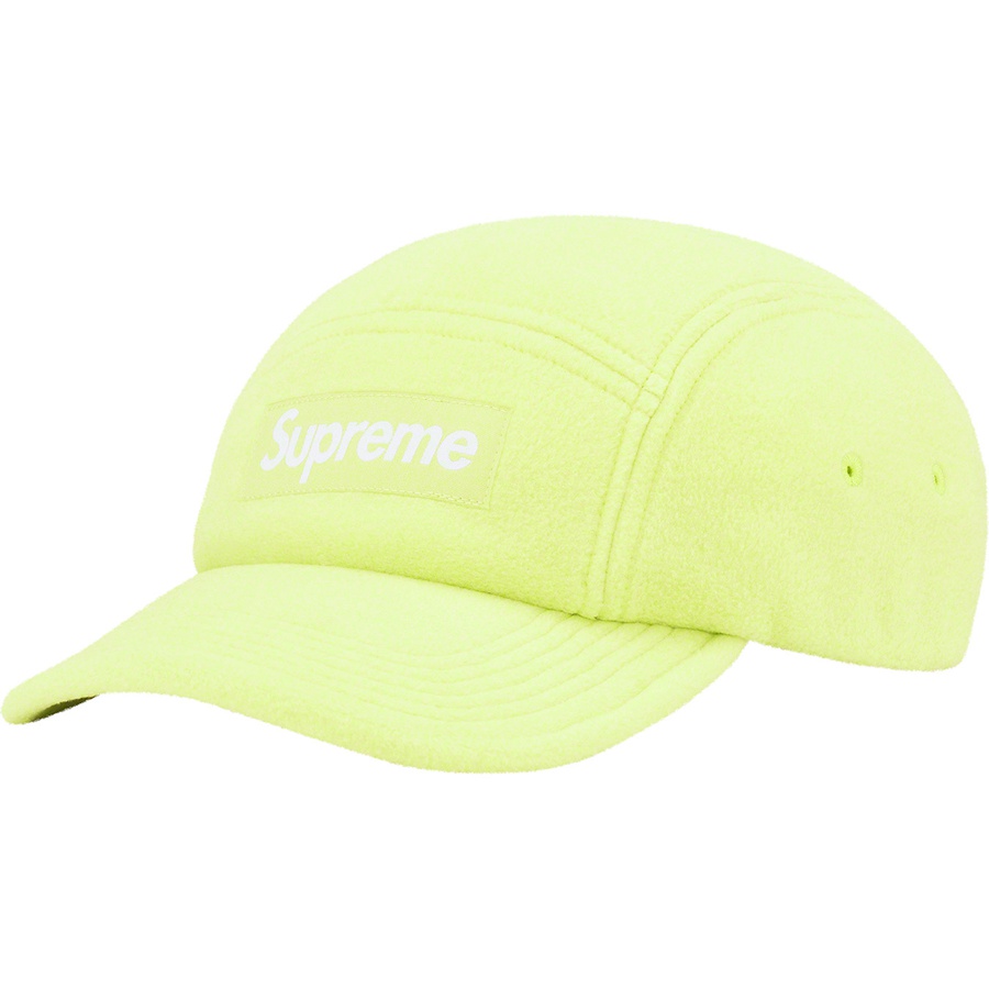 Details on Polartec Camp Cap Lime from fall winter 2022 (Price is $48)