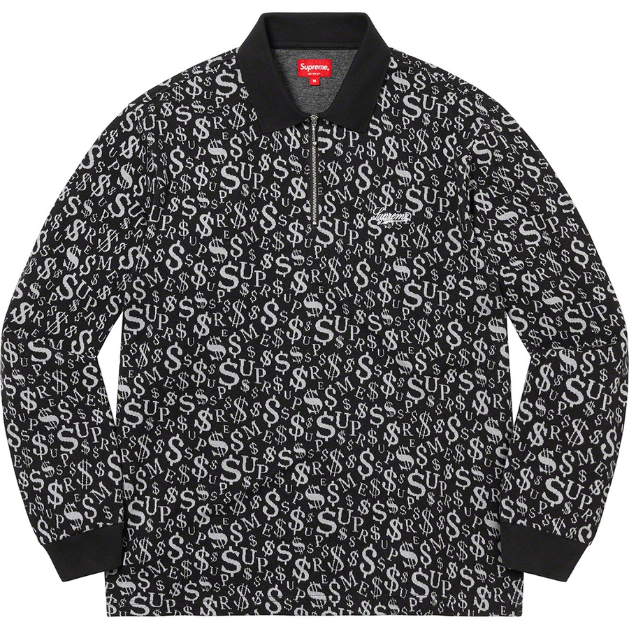 Currency Jacquard Zip L S Polo - fall winter 2022 - Supreme