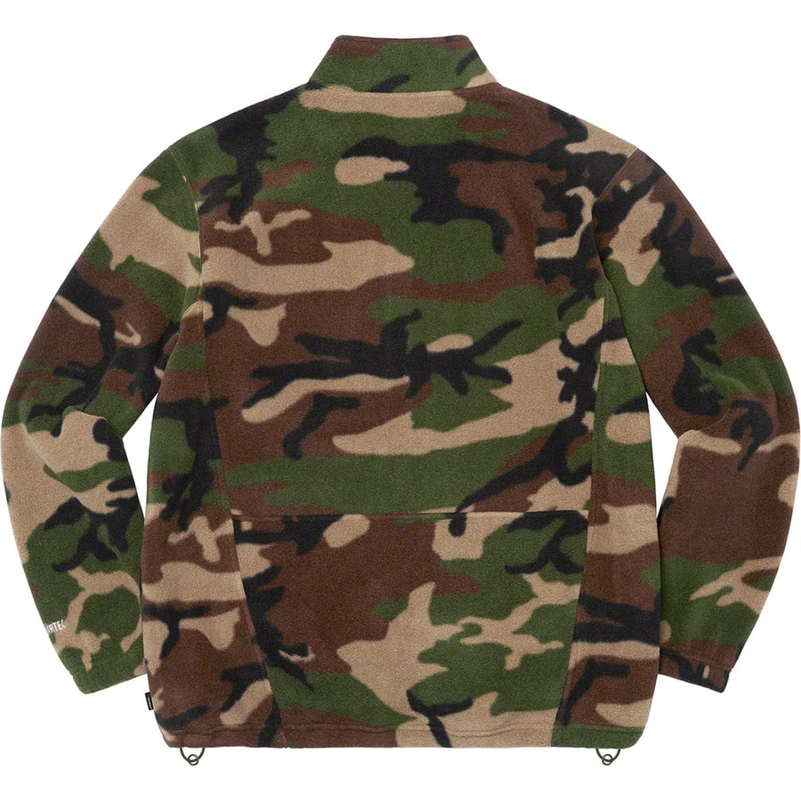 Details on Polartec Zip Jacket Woodland Camo from fall winter
                                                    2022 (Price is $148)