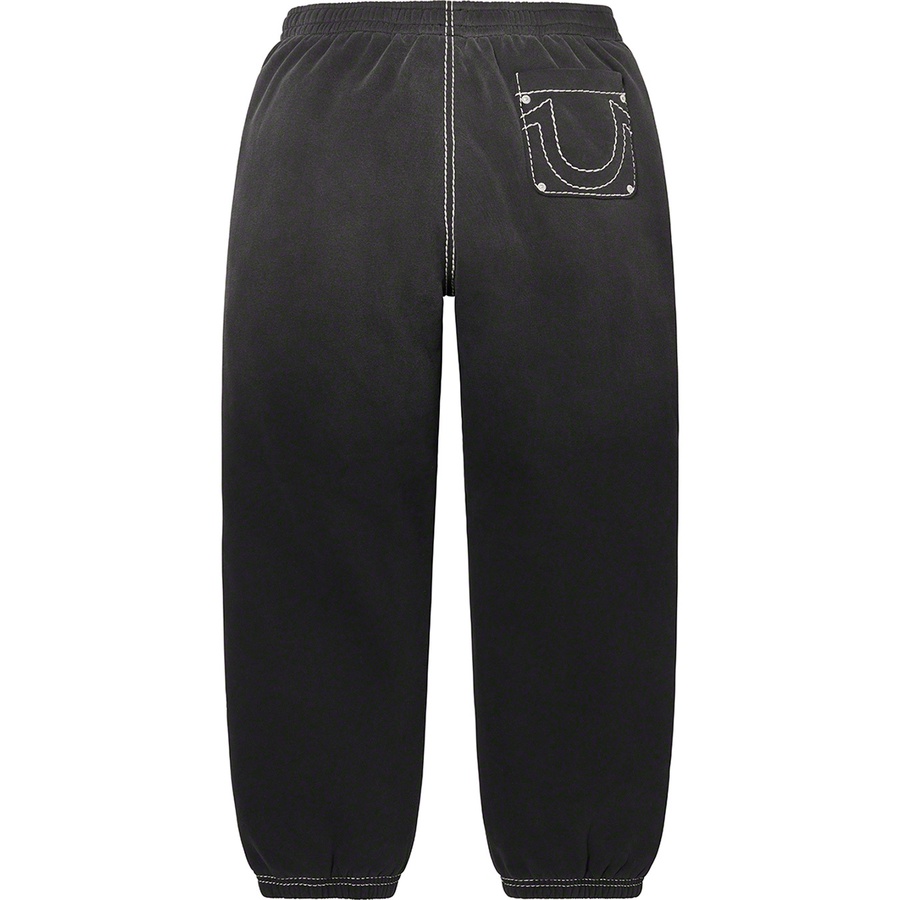 Details on Supreme True Religion Sweatpant Black from fall winter
                                                    2022 (Price is $198)