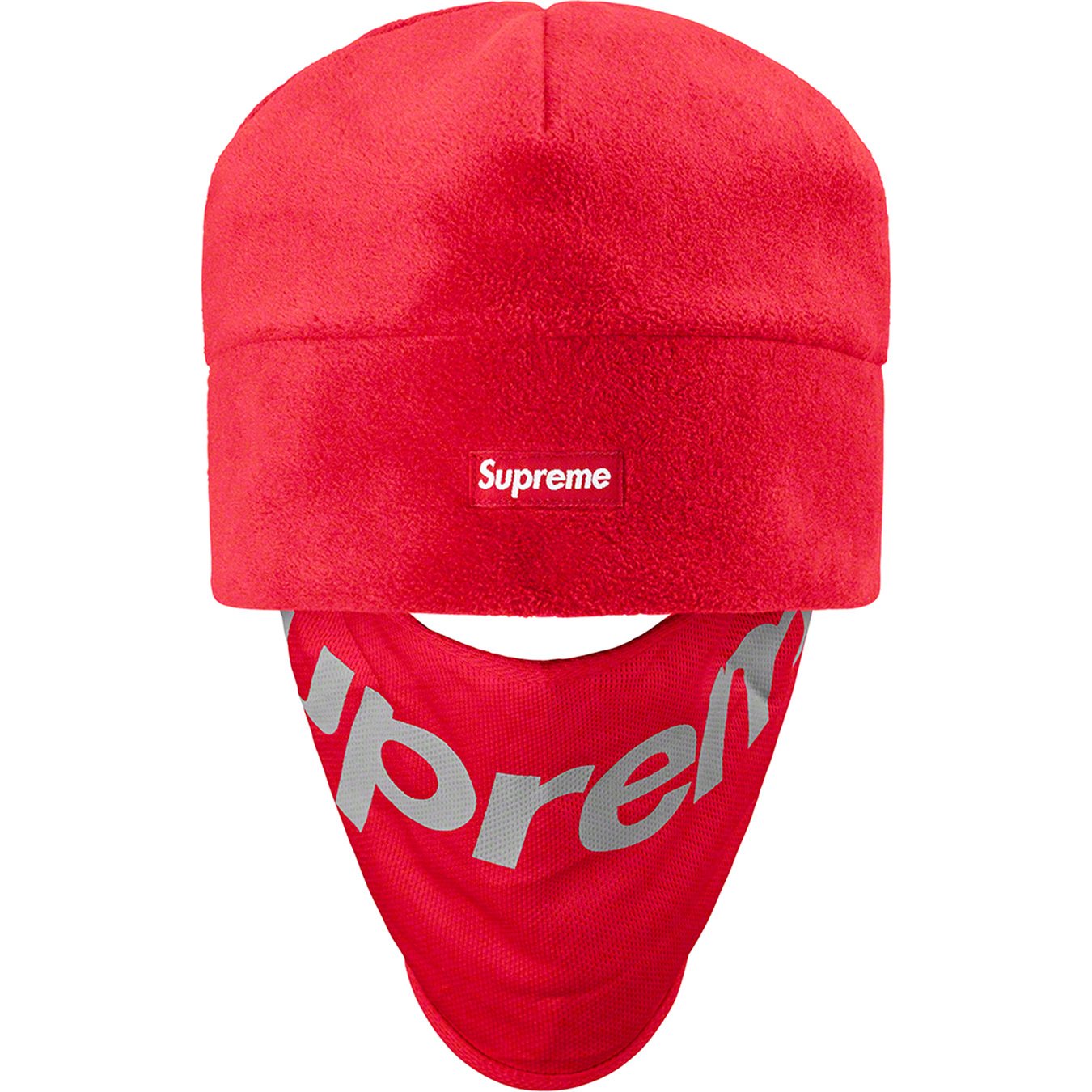 red supreme beanie