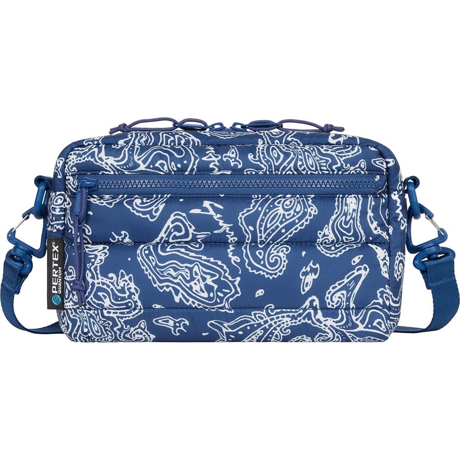 Details on Puffer Side Bag Blue Paisley from fall winter
                                                    2022 (Price is $58)