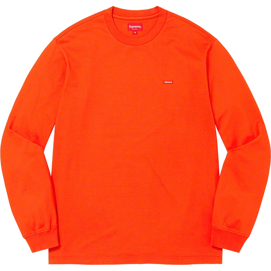 Details on Small Box L S Tee Bright Orange from fall winter 2022 (Price is $68)