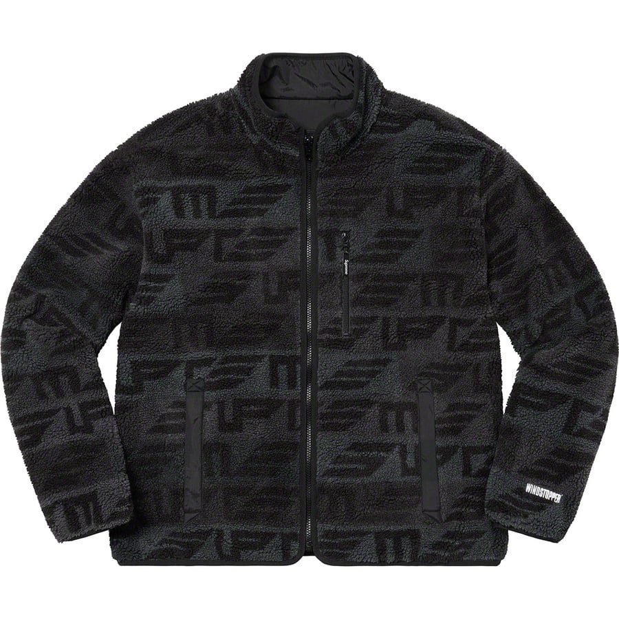 Details on Geo Reversible WINDSTOPPER Fleece Jacket Black from fall winter
                                                    2022 (Price is $238)