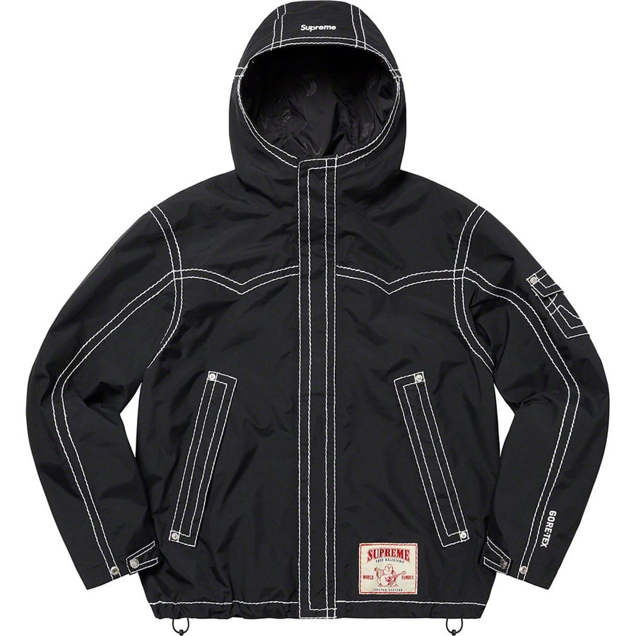 Details on Supreme True Religion GORE-TEX Shell Jacket Black from fall winter
                                                    2022 (Price is $478)