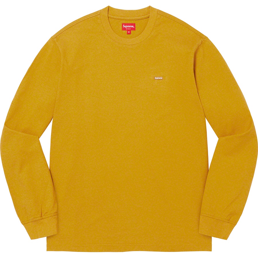 Details on Small Box L S Tee Dark Yellow from fall winter 2022 (Price is $68)