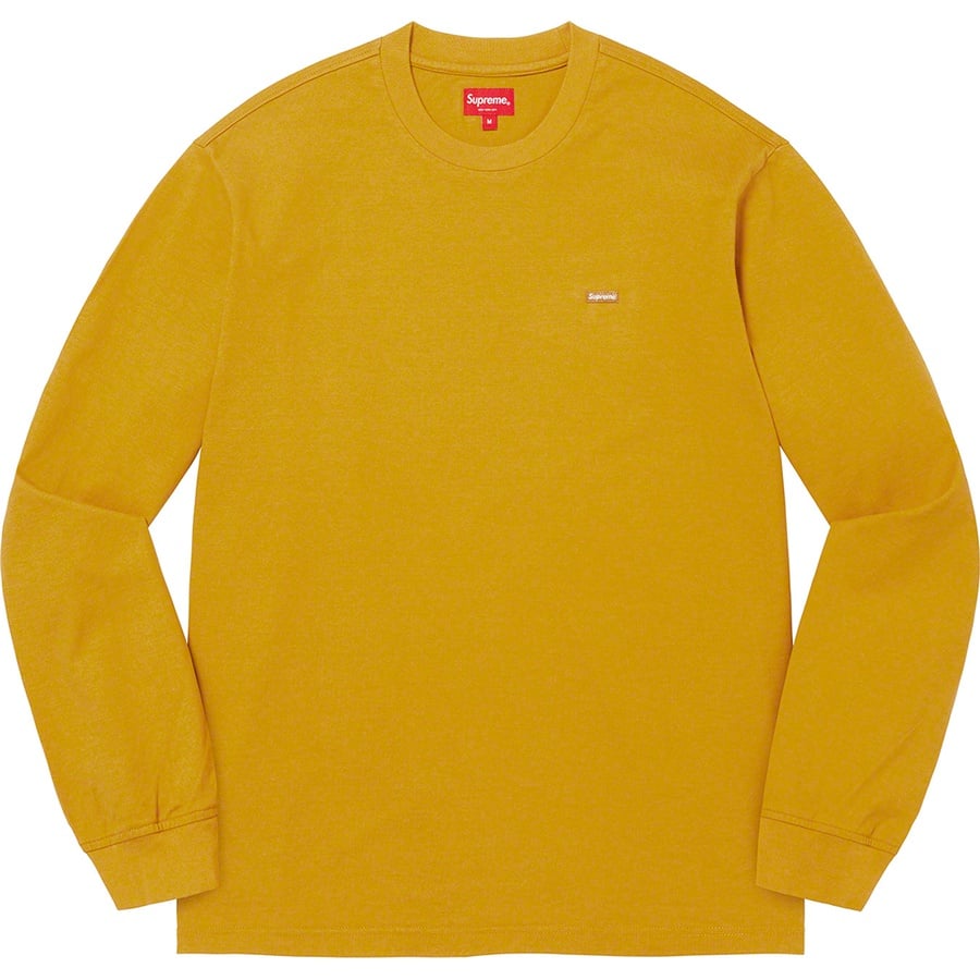 Details on Small Box L S Tee Dark Yellow from fall winter
                                                    2022 (Price is $68)