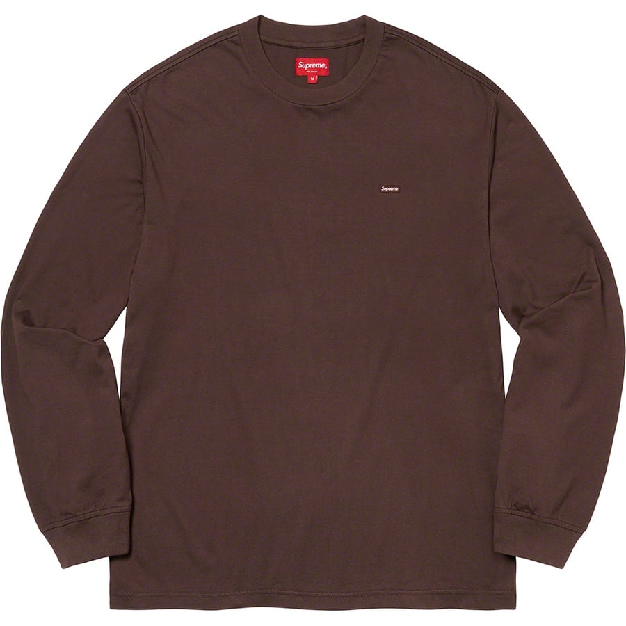 Details on Small Box L S Tee Dark Brown from fall winter 2022 (Price is $68)