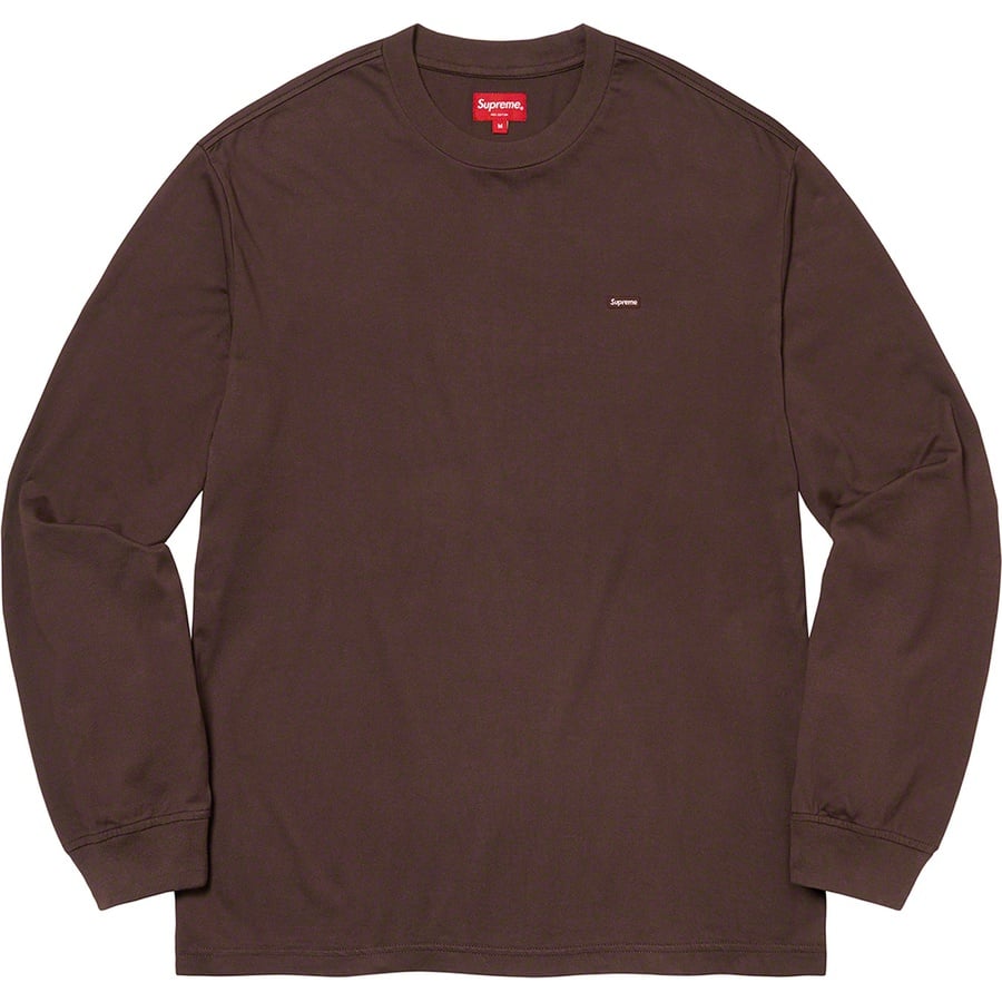 Details on Small Box L S Tee Dark Brown from fall winter
                                                    2022 (Price is $68)