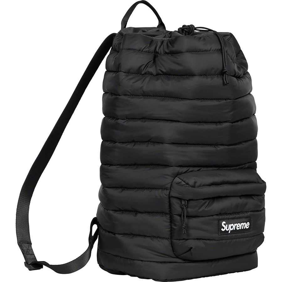 Details on Puffer Backpack Black from fall winter
                                                    2022 (Price is $128)